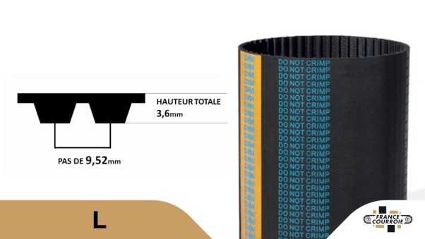 109 L 075 (Largeur : 19,05mm)